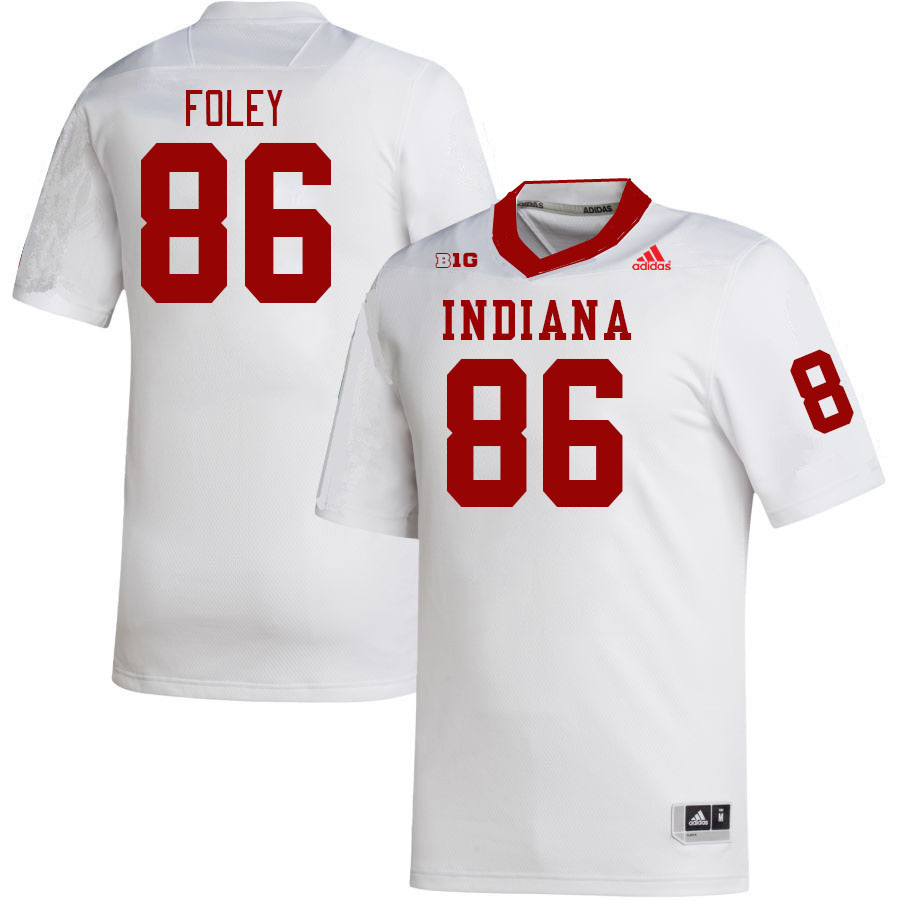 Men #86 Brody Foley Indiana Hoosiers College Football Jerseys Stitched-White
